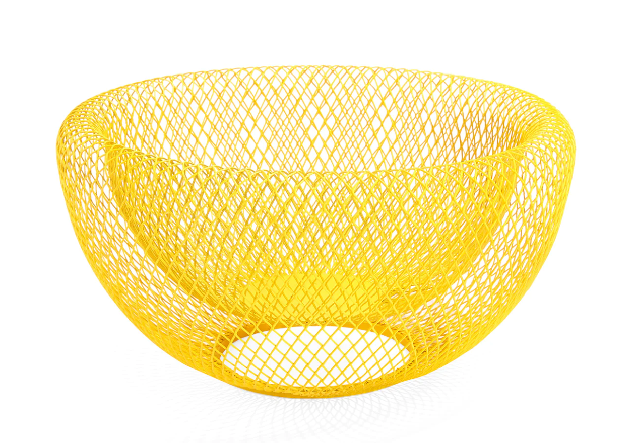 Wire Mesh Bowl - Moma Design Store bowl moma Yellow  