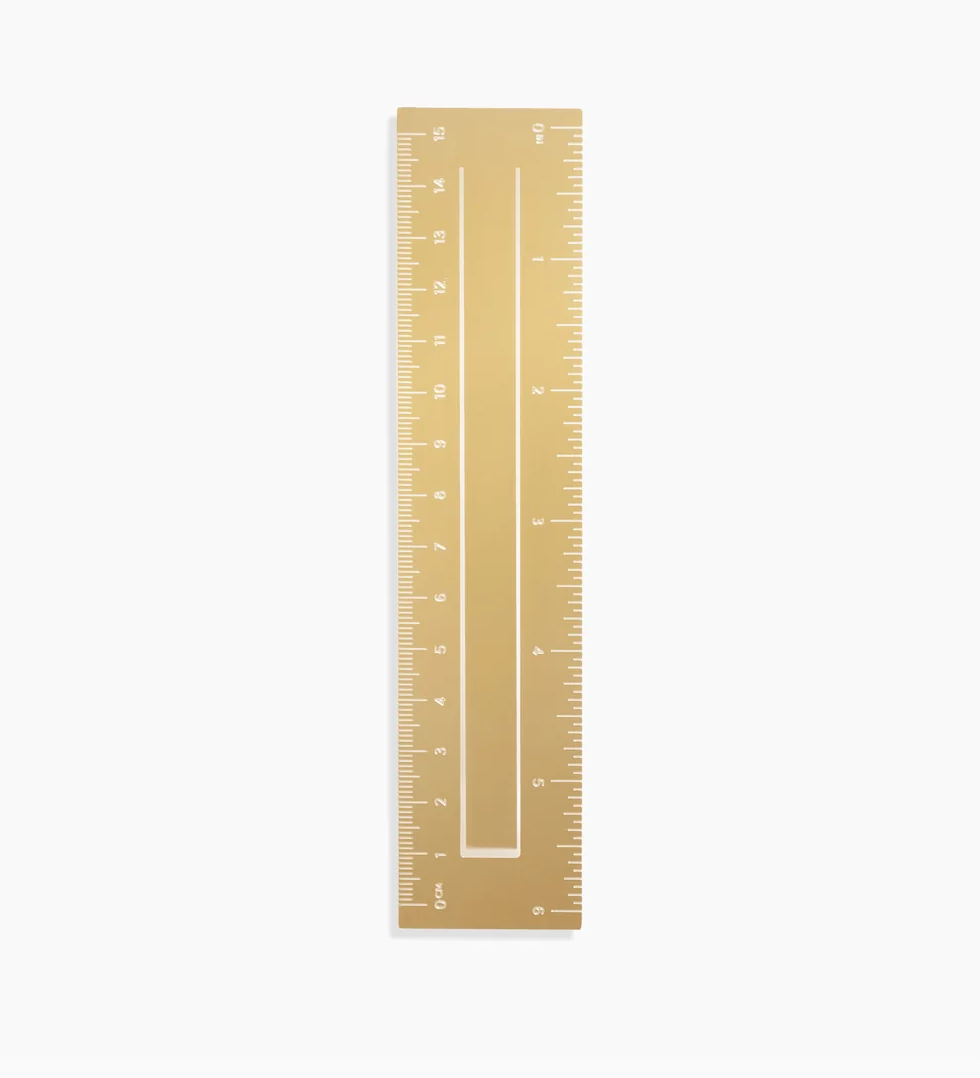 Brass Ruler Bookmark by Poketo bookmark POKETO   