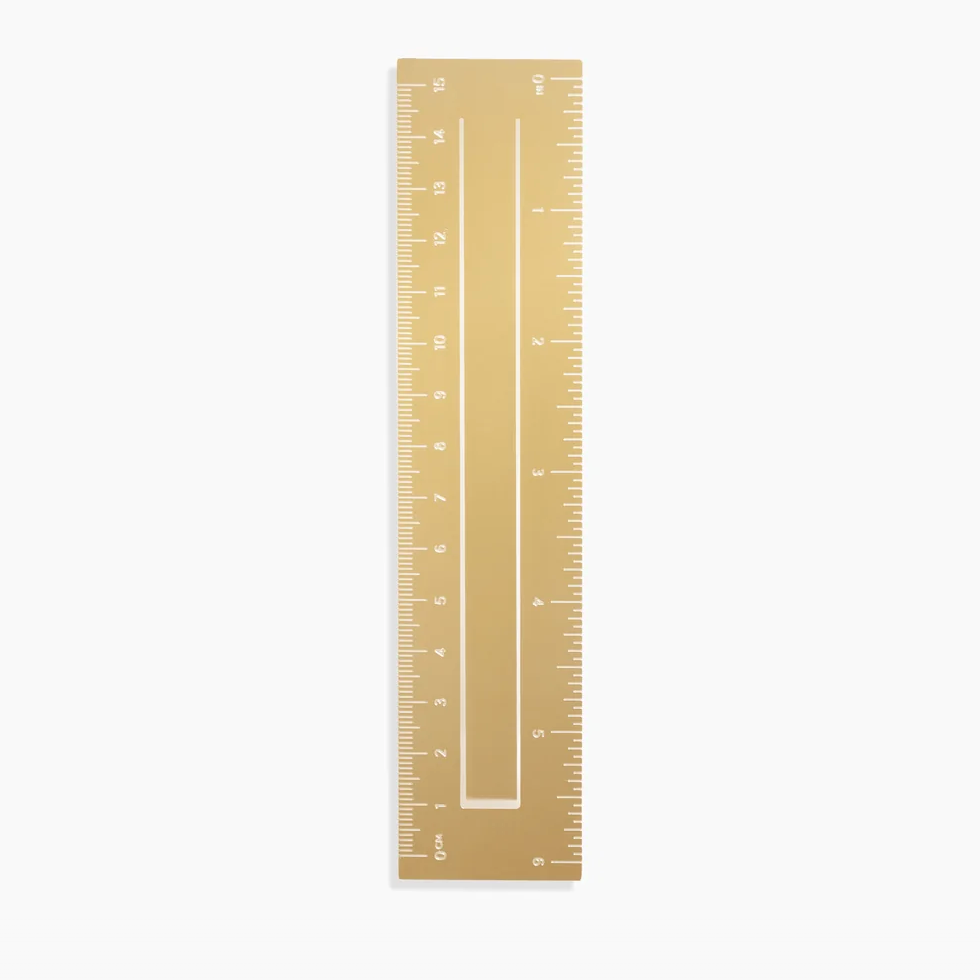 Brass Ruler Bookmark by Poketo bookmark POKETO   