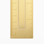 Brass Ruler Bookmark by Poketo bookmark POKETO   