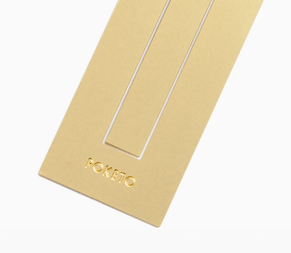 Brass Ruler Bookmark by Poketo bookmark POKETO   