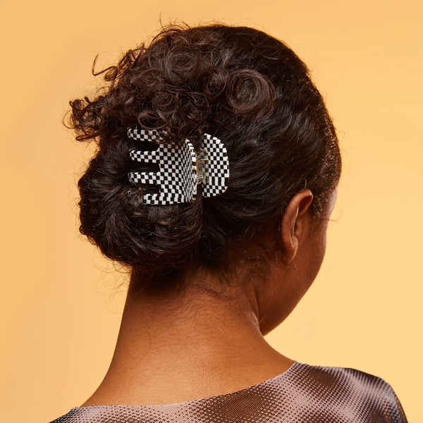 Ursa Hair Claw by Chunks  CANDID HOME Black + White Checker  