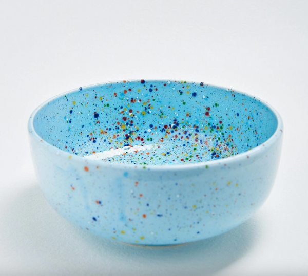 Speckled Ceramic Serving Bowl by Egg Back Home bowl egg back home Blue  