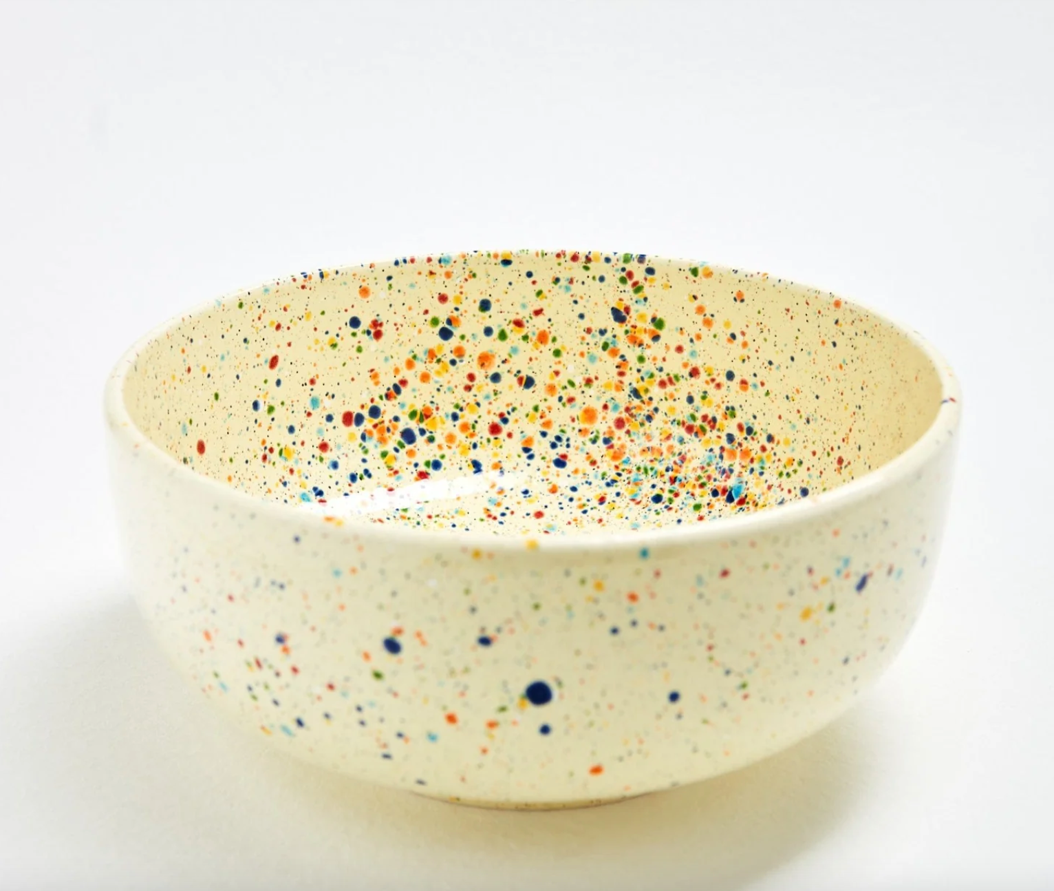 Speckled Ceramic Serving Bowl by Egg Back Home bowl egg back home Yellow  