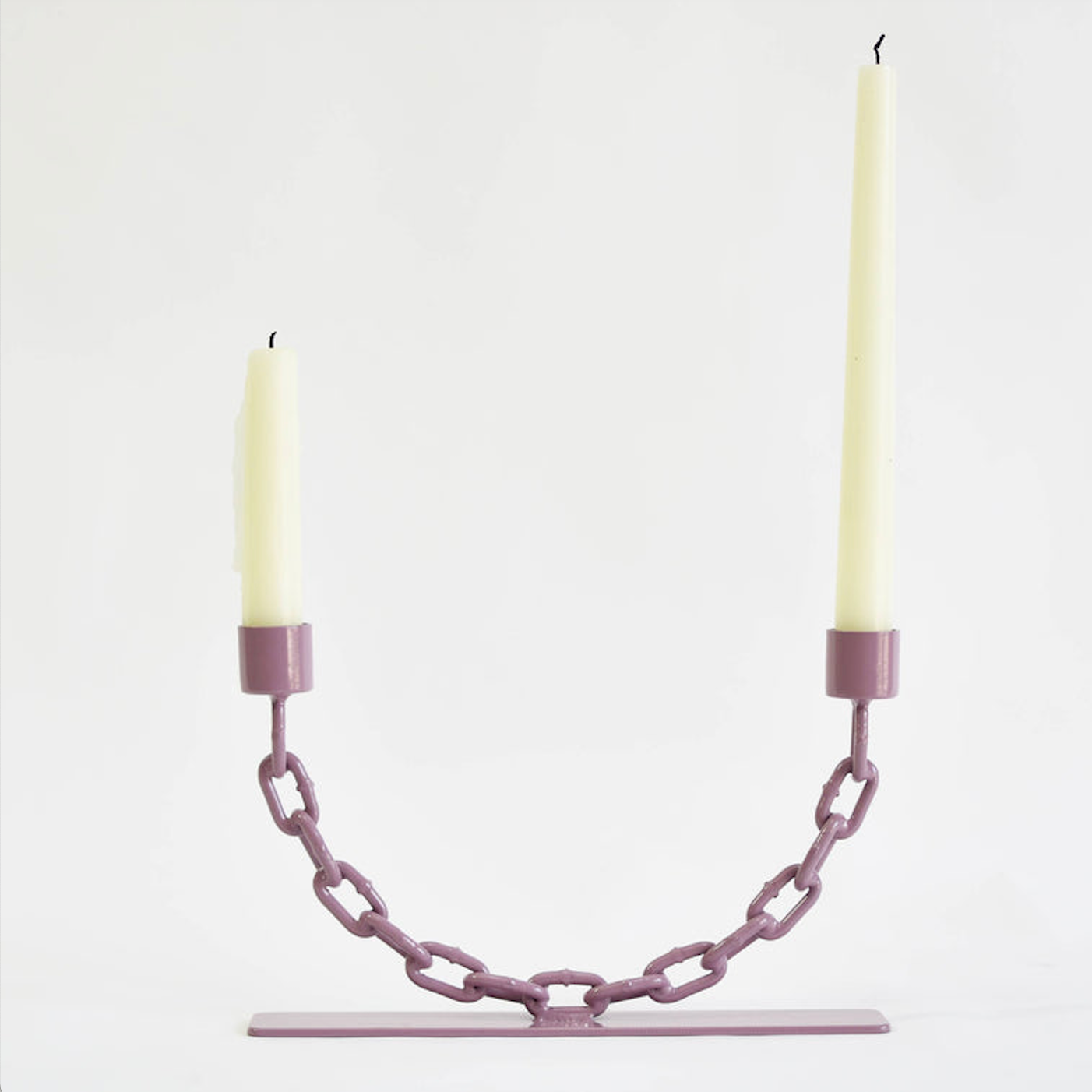 Double U Chain Candlestick - Boonies candlestick boonies Violet  