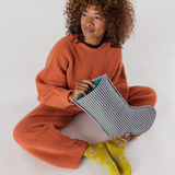 Baggu Holiday Stocking holiday stockings Baggu Lilac Candy Stripe  