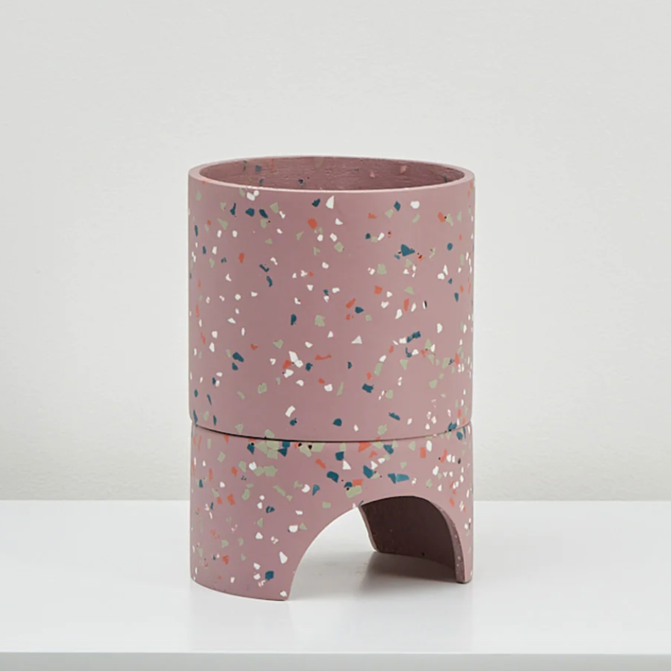 Archie Terrazzo Planter Pots & Planters Capra Designs Purple Musk  