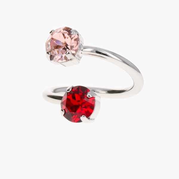 Chris Ring by Justine Clenquet ring Justine Clenquet Red + Pink  