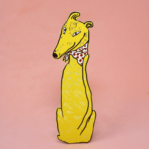 Dog Bookmark by Ark Colour Design bookmark ark colour Yellow  