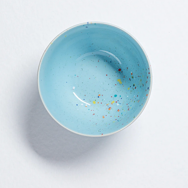 Speckled Ceramic Cereal Bowl by Egg Back Home bowl egg back home BLUE  