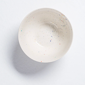 Speckled Ceramic Cereal Bowl by Egg Back Home bowl egg back home WHITE  