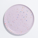 Speckled Ceramic Plates by Egg Back Home - Bread, Salad + Dinner Sizes plates egg back home Purple Salad 9"  