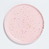 Speckled Ceramic Plates by Egg Back Home - Bread, Salad + Dinner Sizes plates egg back home Pink Salad 9"  