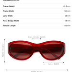 The Funk Daddy in Crystal Cherry Bio by Crap Eyewear Sunglasses crap   