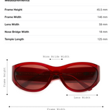 The Funk Daddy in Crystal Cherry Bio by Crap Eyewear Sunglasses crap   