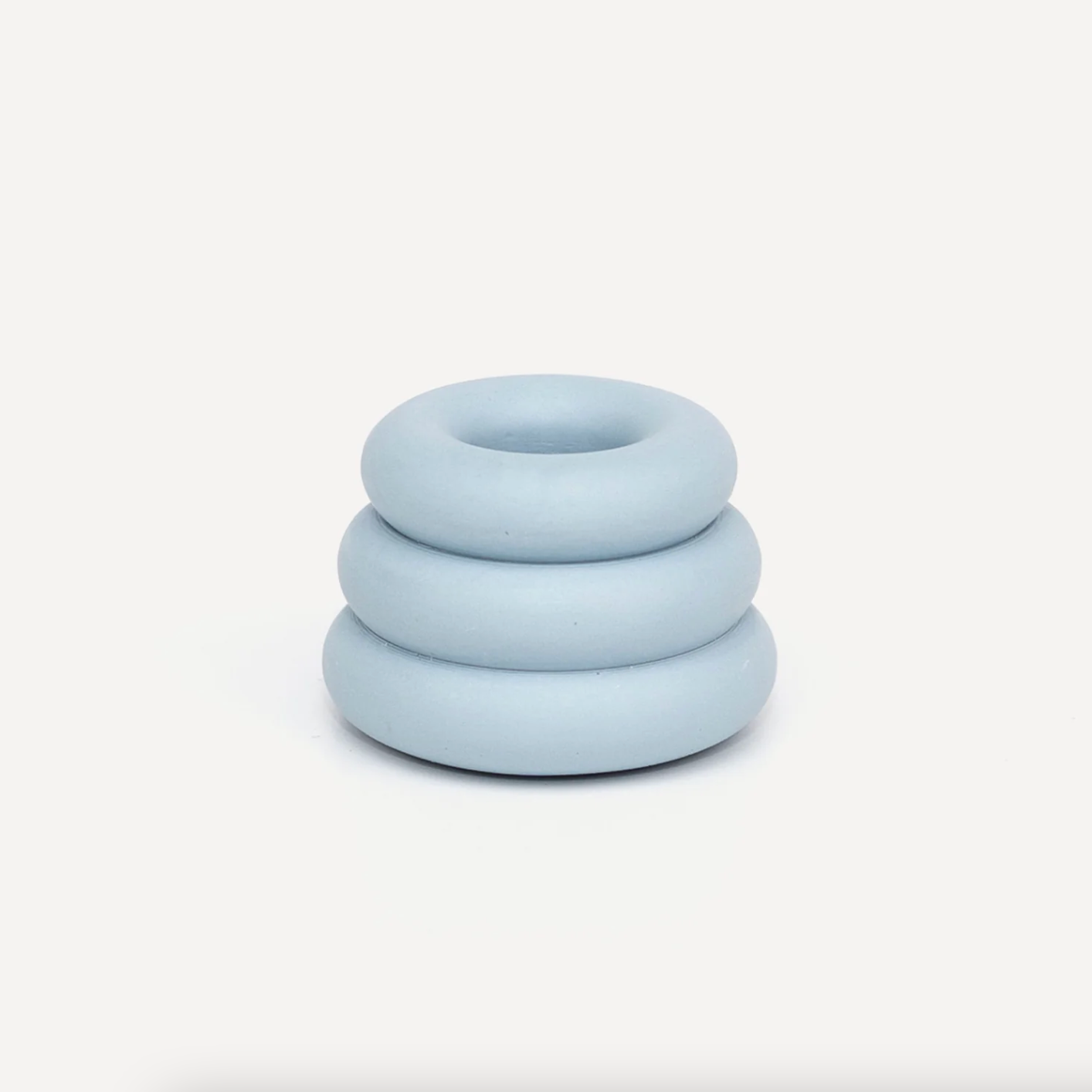 Yod + Co Triple O Candlestick Candle Holders yod and co Baby Blue  