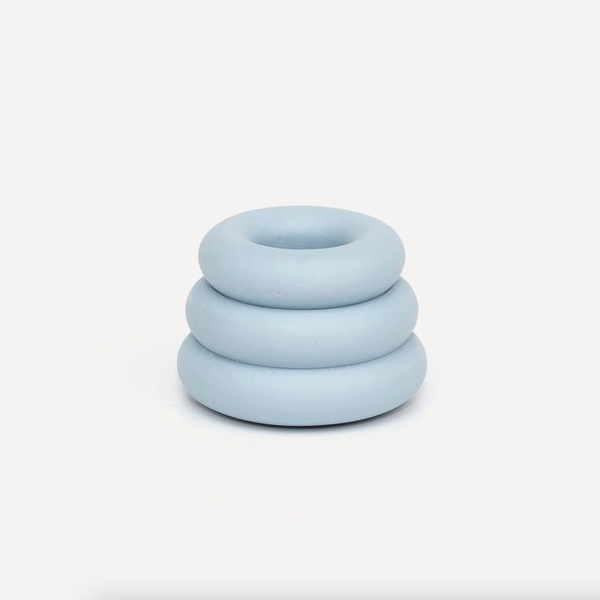 Yod + Co Triple O Candlestick Candle Holders yod and co Baby Blue  