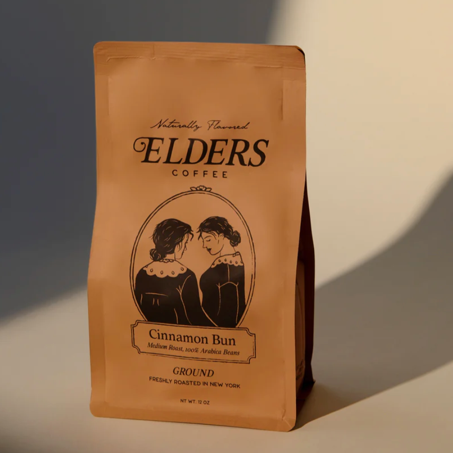 Elders Coffee - 12oz Medium Roast Kitchen + Bar CANDID HOME Cinnamon Bun  