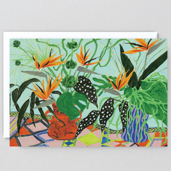 Wrap Magazine Art Cards - Blank Inside Artwork CANDID HOME Birds of Paradise  