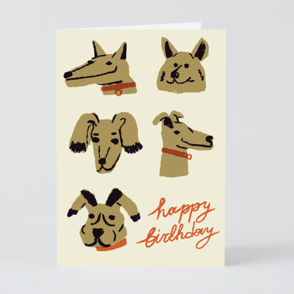 Wrap Magazine Greeting Cards - Blank Inside Artwork CANDID HOME Woof Woof  