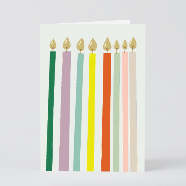 Wrap Magazine Greeting Cards - Blank Inside Artwork CANDID HOME Birthday Candles  