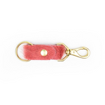 Leather + Hide Keychains by Primecut keychain PRIMECUT Lychee Pink Cowhide
