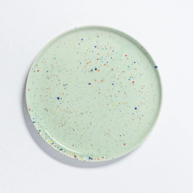 Speckled Ceramic Plates by Egg Back Home - Bread, Salad + Dinner Sizes plates egg back home Green Salad 9"  