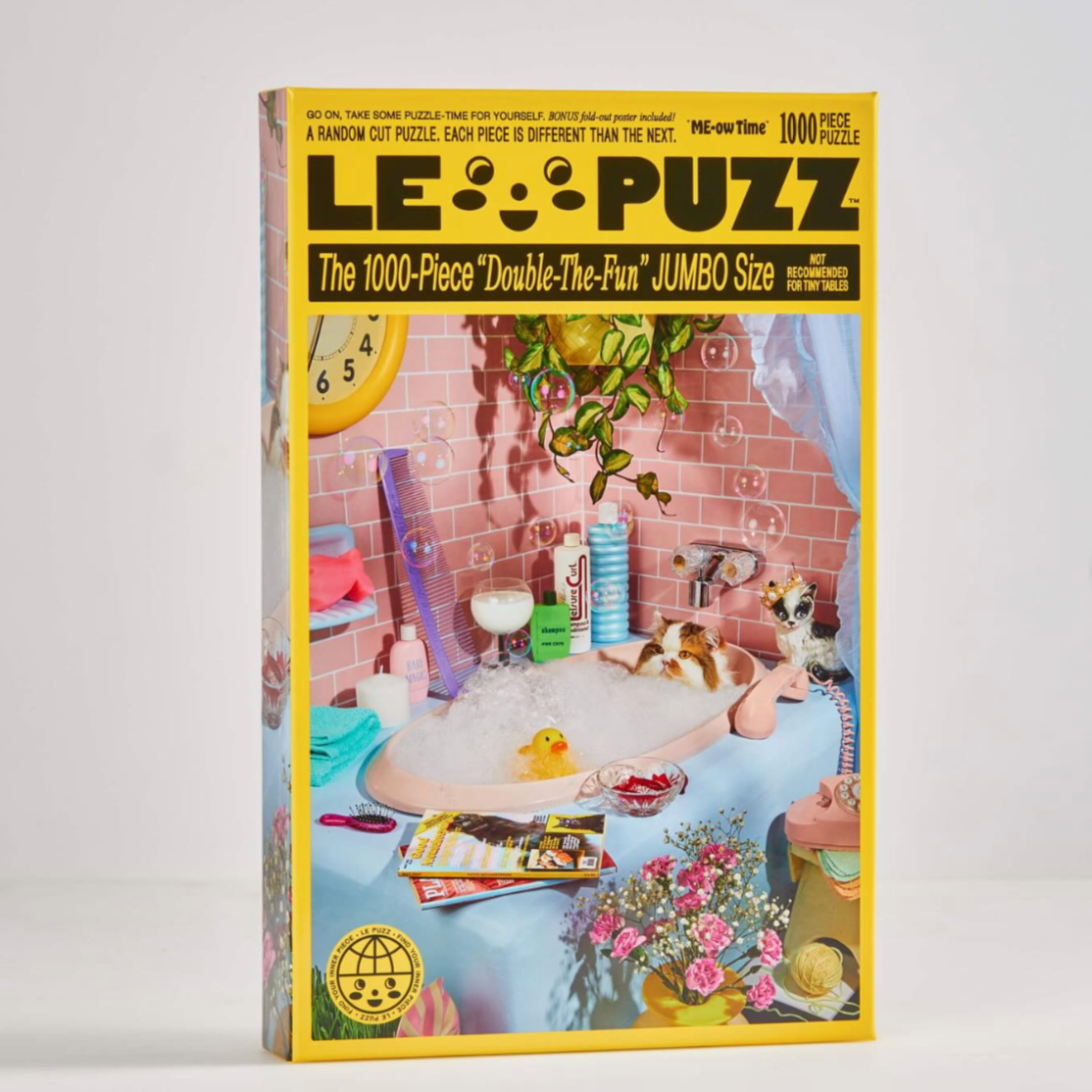 Le Puzz 1000 Piece Puzzle Jigsaw Puzzles le puzz ME-ow Time  