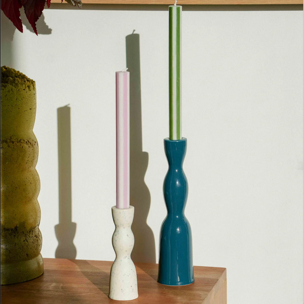 Striped Taper Candles by Yod and Co. Candles yod and co   