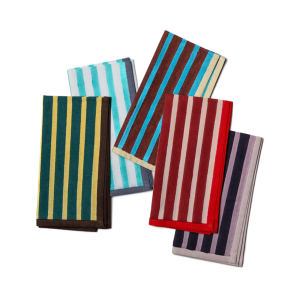 Block Striped Napkins by Yod and Co. dinner napkins yod and co   