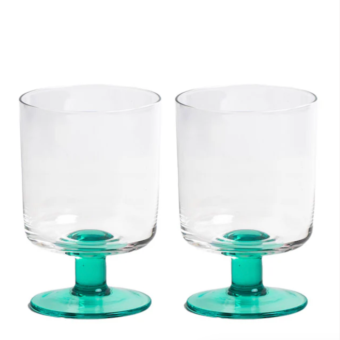 Eddie Wine Glass Set by Yod and Co. Drinking Glasses yod and co Green  