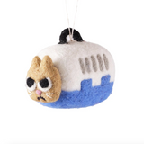 "Coco" Felt Ornament by Wrap Magazine Holiday Ornaments Wrap Magazine