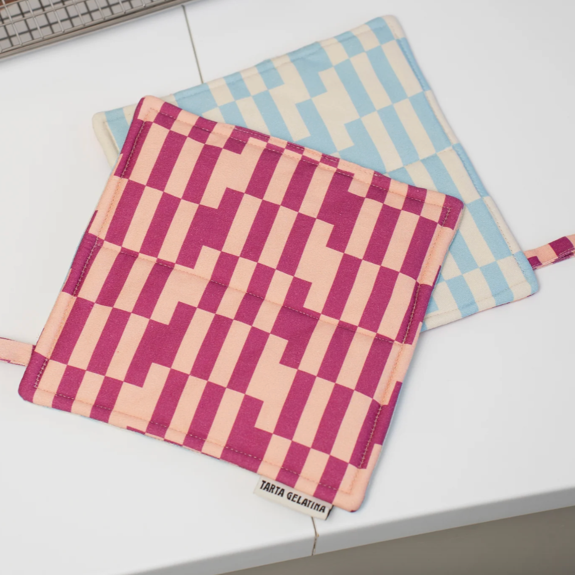 Pot Holder by Tarta Gelatina pot holder TARTA GELATINA Berry Jam: Blue/Burgundy