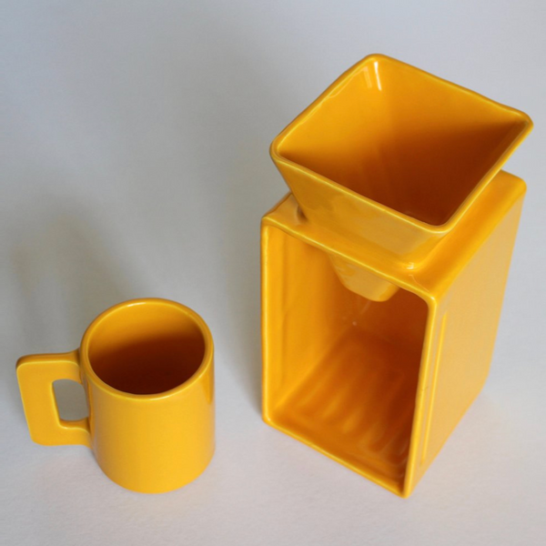 Ceramic Pour Over Coffee Maker by Object Rights Coffee Makers Object Rights Yellow