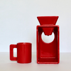 Ceramic Pour Over Coffee Maker by Object Rights Coffee Makers Object Rights Red