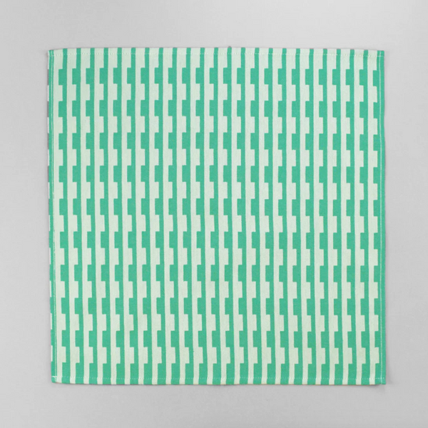 Woven Napkins by Kangan Arora x Wrap dinner napkins Wrap Magazine Turquoise / Natural