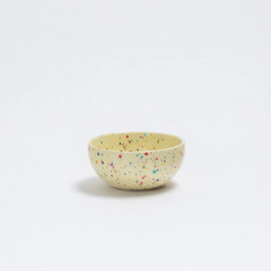 3.75" Speckled Ceramic Mini Bowl by Egg Back Home bowl egg back home YELLOW