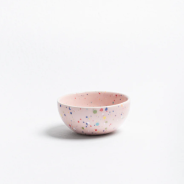 3.75" Speckled Ceramic Mini Bowl by Egg Back Home bowl egg back home PINK