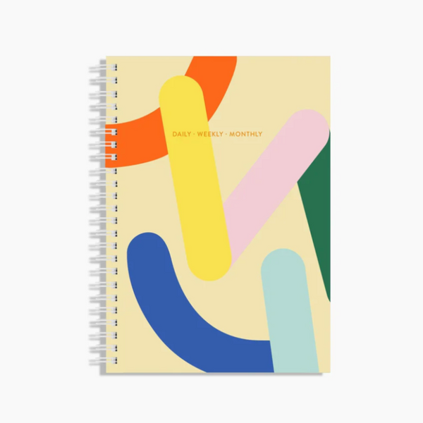 Daily / Weekly / Monthly Planner by Poketo Calendars, Organizers & Planners POKETO Rainbow