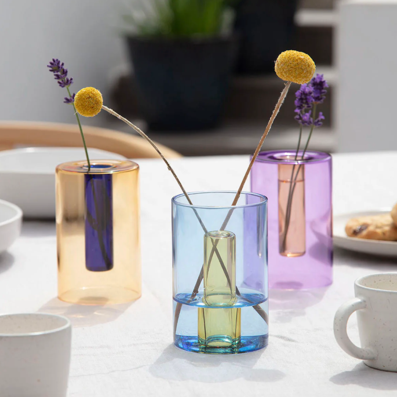 Reversible Small Glass Vase by Block Design vase CANDID HOME