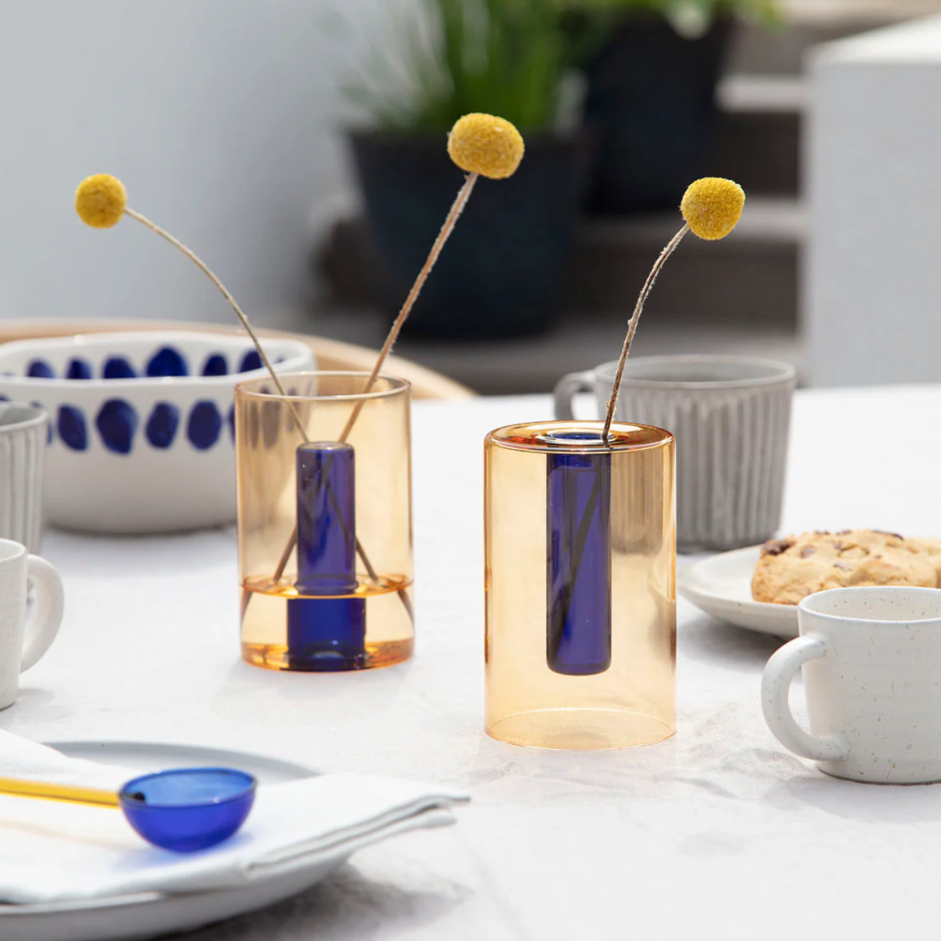 Reversible Small Glass Vase by Block Design vase CANDID HOME