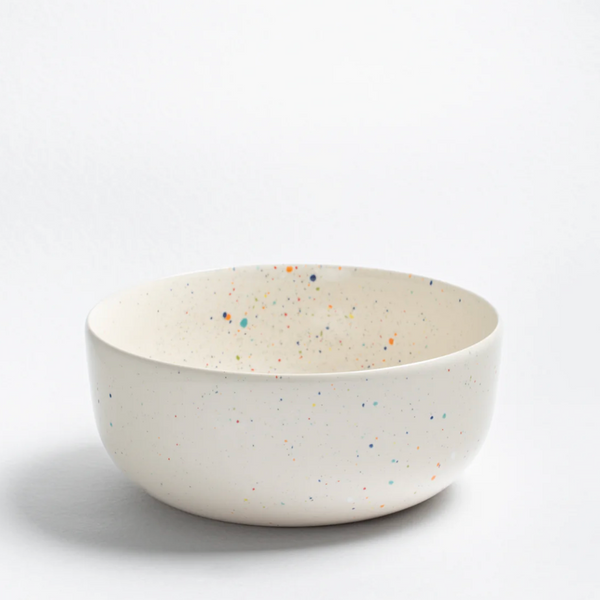 Speckled Ceramic Salad Bowl by Egg Back Home Serving Bowl egg back home White