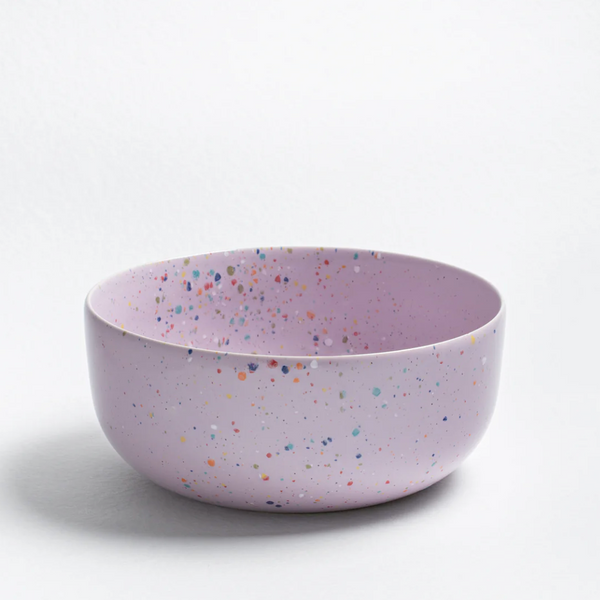 Speckled Ceramic Salad Bowl by Egg Back Home Serving Bowl egg back home Lilac