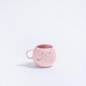 Speckled Ceramic Espresso Ball Mugs by Egg Back Home - 90 ml Mugs egg back home PINK