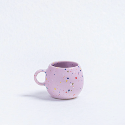 Speckled Ceramic Espresso Ball Mugs by Egg Back Home - 90 ml Mugs egg back home PURPLE