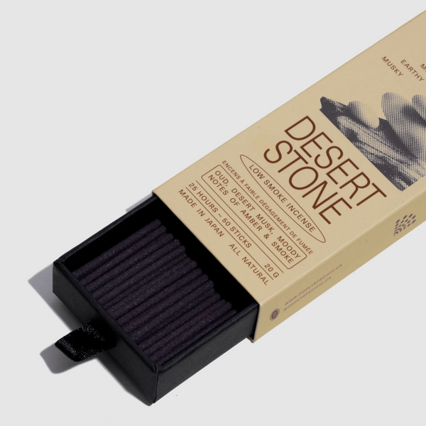 Low Smoke Incense by Oddly Specific Incense CANDID HOME Desert Stone