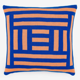"Columns" Pillow Cover By Verloop Pillowcases & Shams Verloop Cobalt + OJ