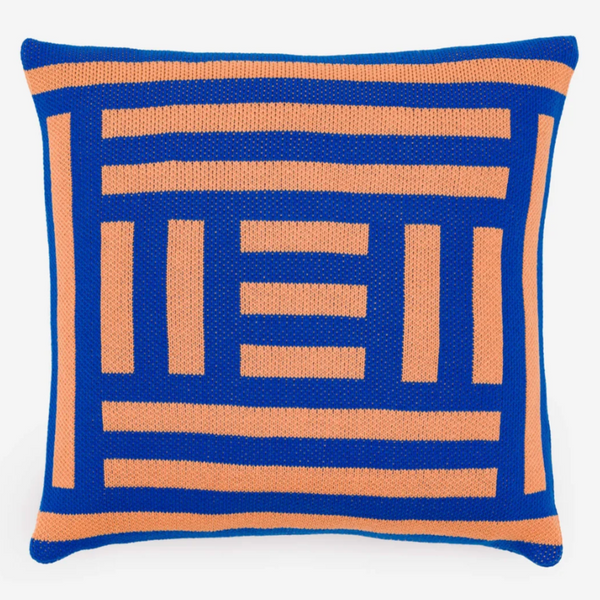 "Columns" Pillow Cover By Verloop Pillows Verloop Cobalt + OJ