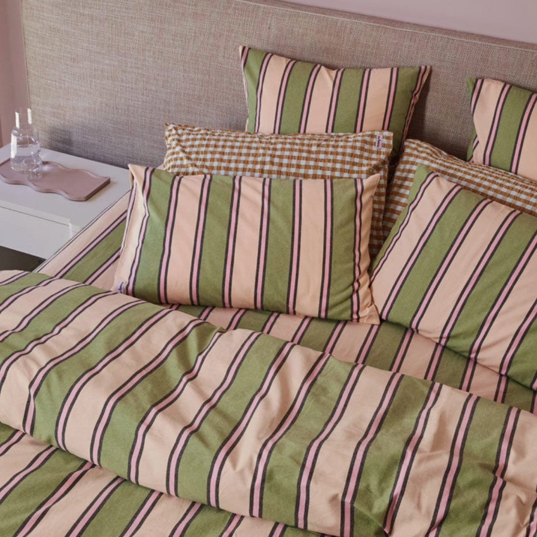 Carnival Stripe Pillowcase Set by Mosey Me Pillowcases & Shams mosey me