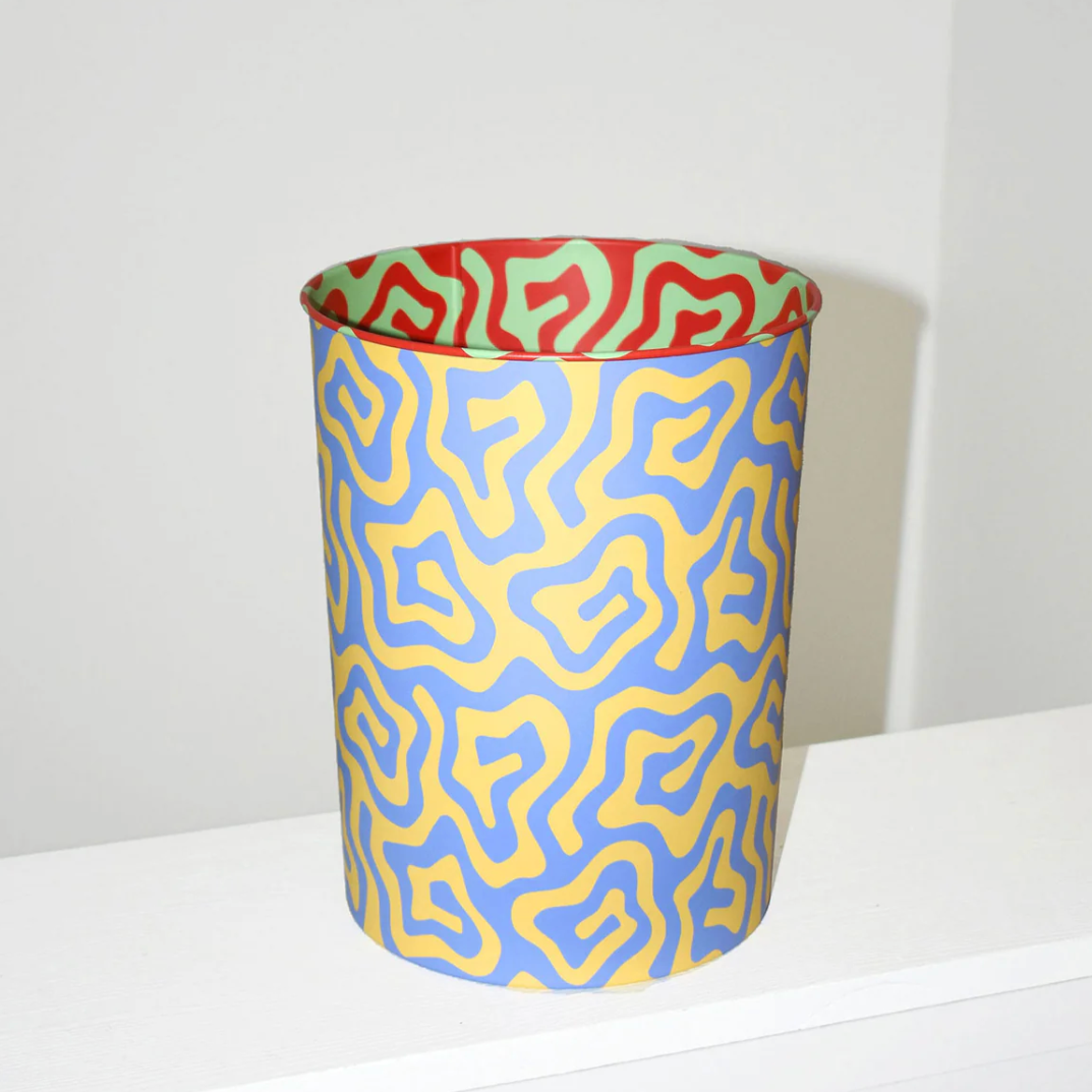 Pattern Bin by Areaware x Dusen Dusen trash bin areaware Spiral